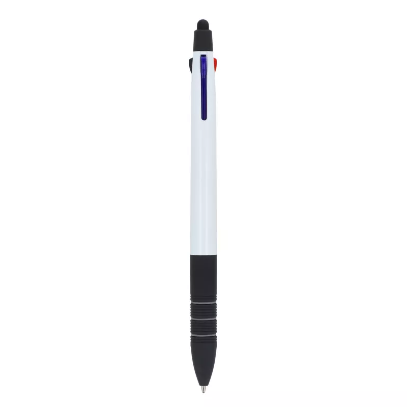 3-kolorowy długopis Berlin - biało / czarny (LT87852-N0102)