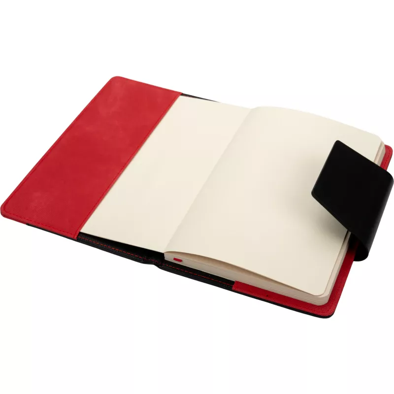 Notes A5 w linie z PU z recyklingu ASUNCION - czerwony (422905)