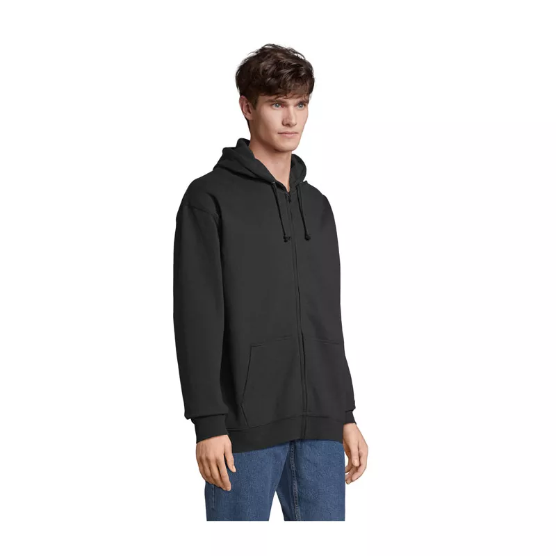 Bluza rozpinana z kapturem Sol's CARTER - Czarny (S03812-BK)