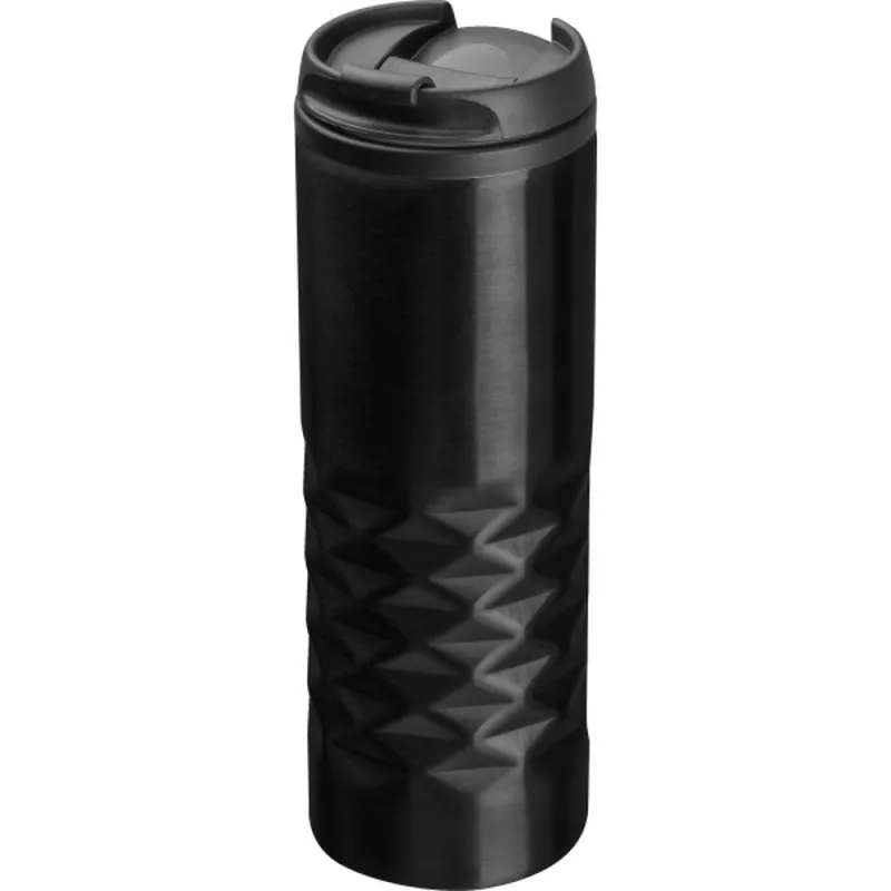 Kubek termiczny stalowy SANTANDER 500 ml - czarny (291403)