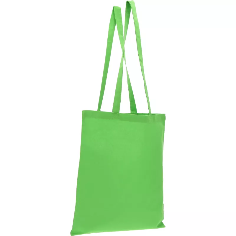 Torba bawełniana z długimi uszami 180g/m2 z materiałów z recyklingu GLEN - jasnozielony (6469829)