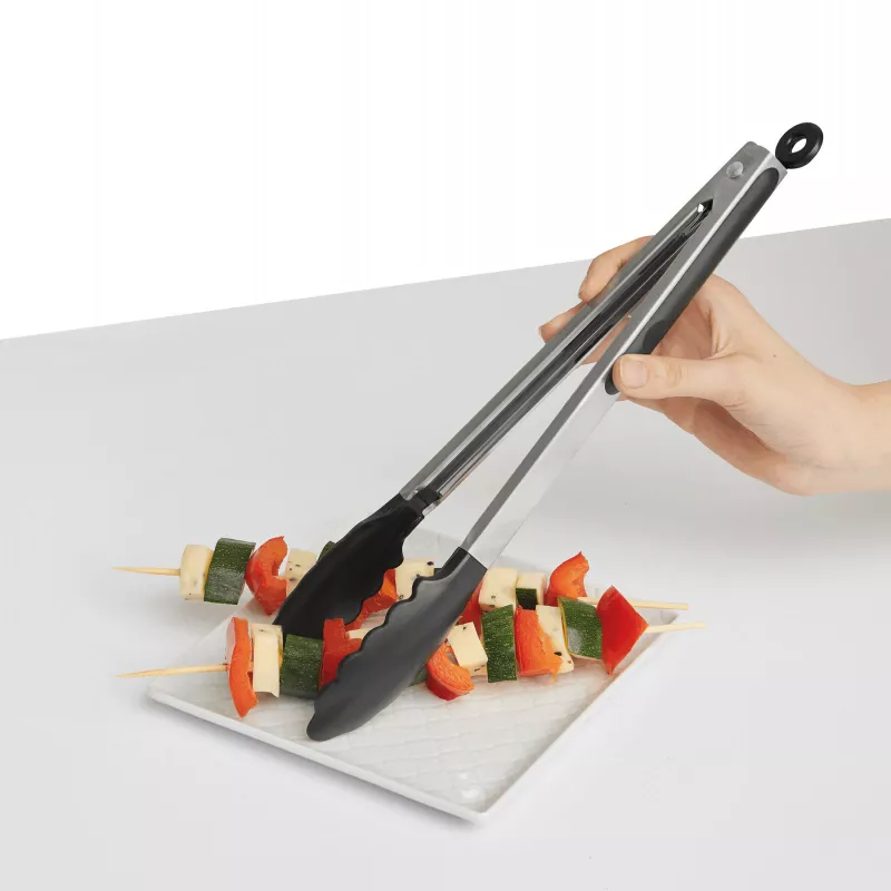 Szczypce ze stali nierdzewnej - czarny, srebrny (56-0604063)