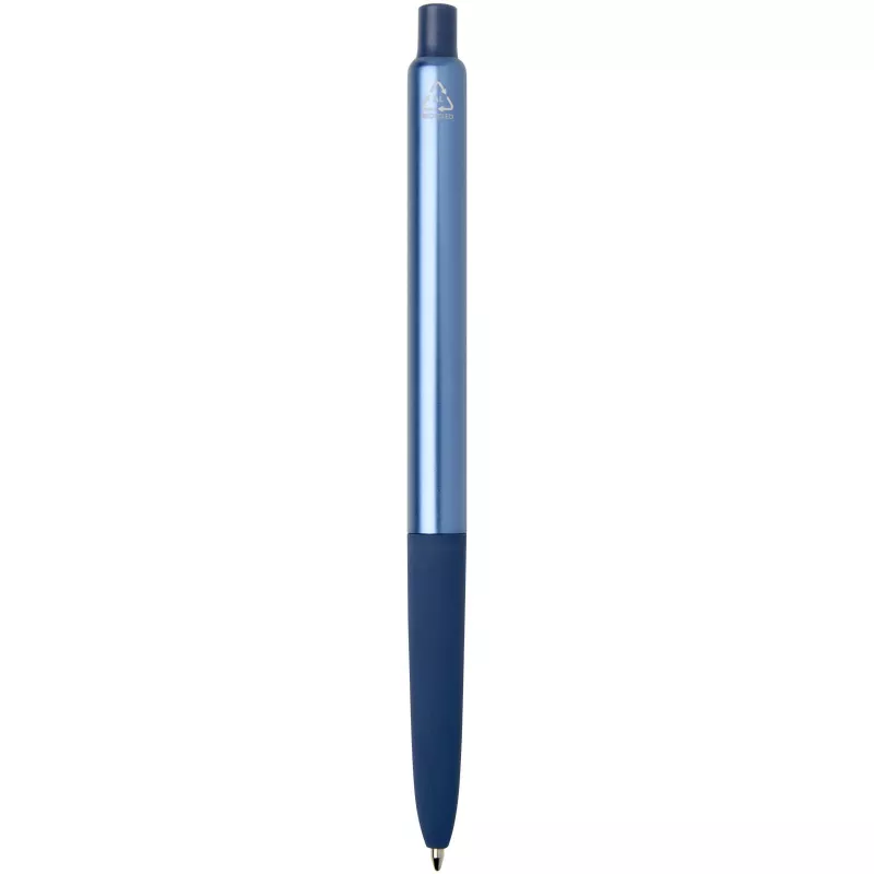 Soffit - anodowany długopis automatyczny, wykonany z aluminium pochodzącego z recyklingu, z niebieskim wkładem. - Ocean Blue2 (10733255)