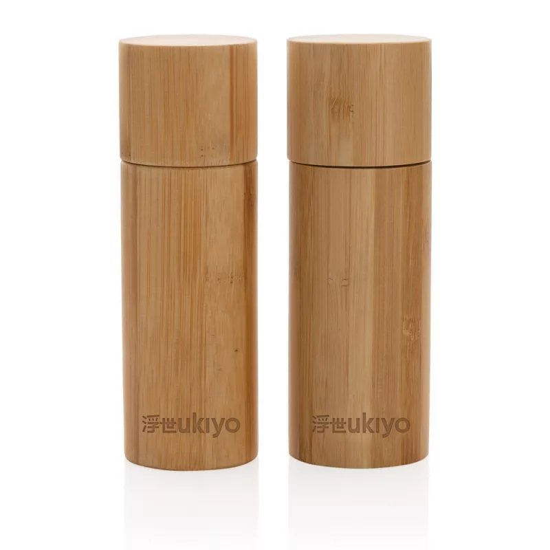 Zestaw młynków do soli i pieprzu Ukiyo - brązowy (P262.319)