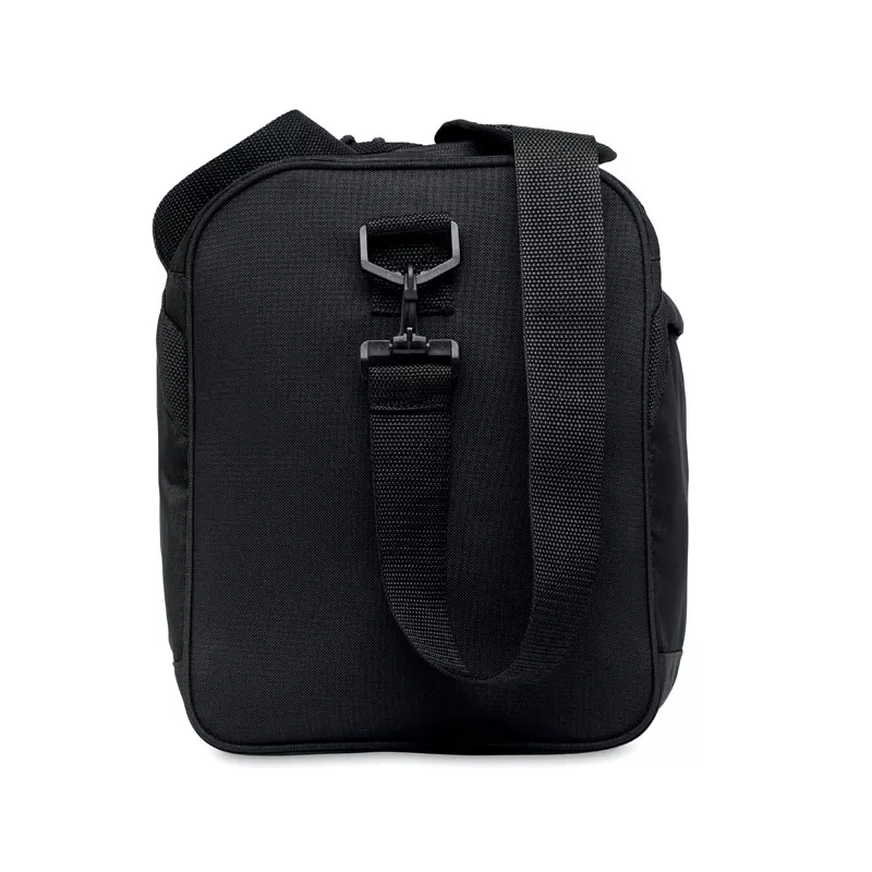 Torba sportowa z RPET 600D z odpinanym paskiem TERRA + - Czarny (MO6209-03)