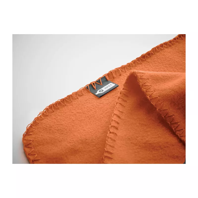 Koc polarowy RPET 120x150 cm 180 g/m² MUSALA RPET - Pomaranczowy (MO9935-10)