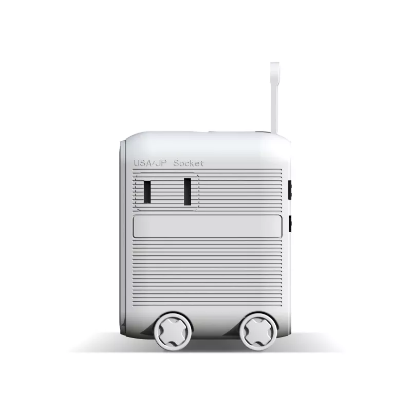 Wózek podróżny Xoopar Luggie GaN z adapterem podróżnym - biały (LT41033-N0001)