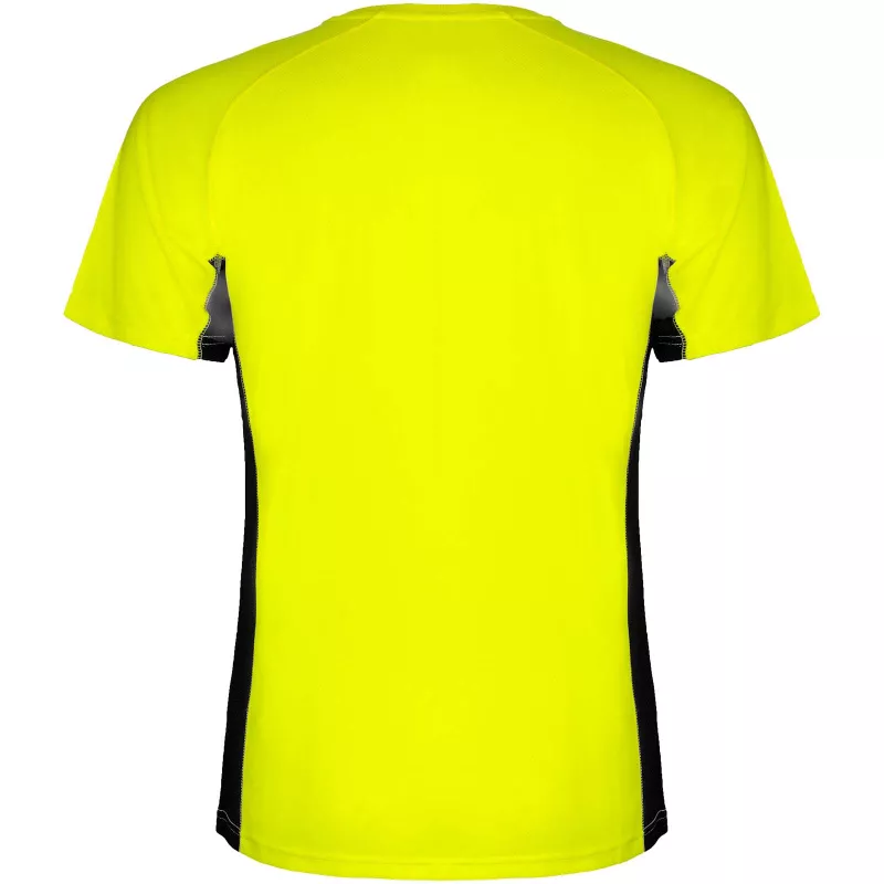 Shanghai sportowa koszulka dziecięca z krótkim rękawem - Czarny-Fluor Yellow (K6595-BLACK-FLYELLOW)