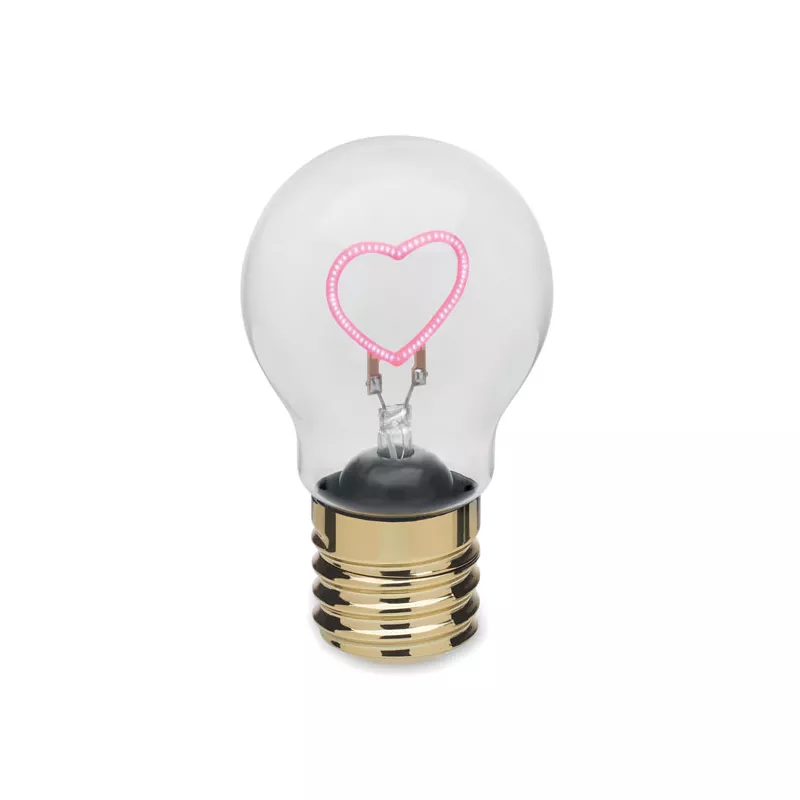 Lampka dekoracyjna LED w kształcie żarówki LUMIGLOW - Fluorescencyjny -Fuksja (MO2797-72)