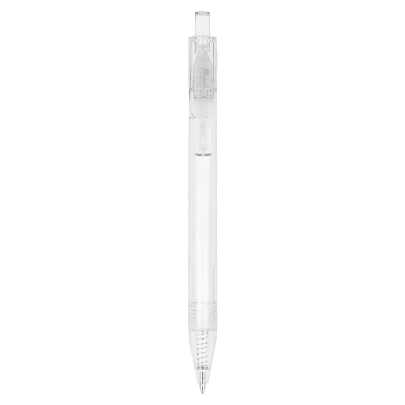 Długopis z R-PET - biały transparentny (LT80562-N0401)