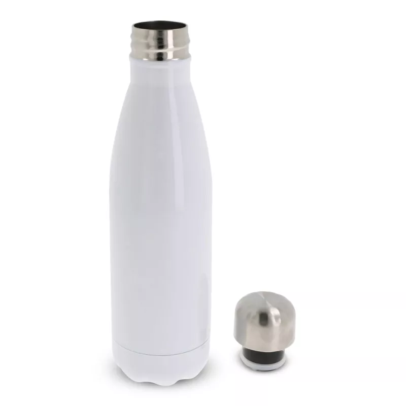 Butelka termiczna z nadrukiem full color Swing Subli 500ml - biało / srebrny (LT98810-N0105)