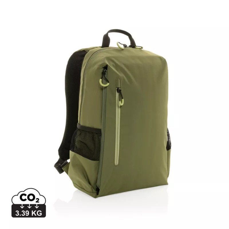 Plecak na laptopa 15,6" Swiss Peak Lima Impact AWARE™, ochrona RFID - zielony, zielony (P763.157)