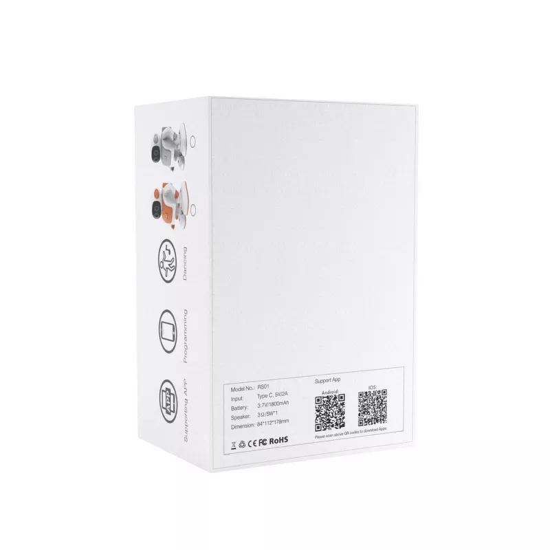 Tańczący głośnik bezprzewodowy robot Robert - biały (P330.3503)