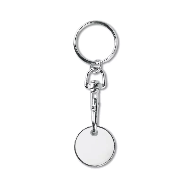 Brelok z żetonem do wózka TOKENRING - Bialy (MO9748-06)