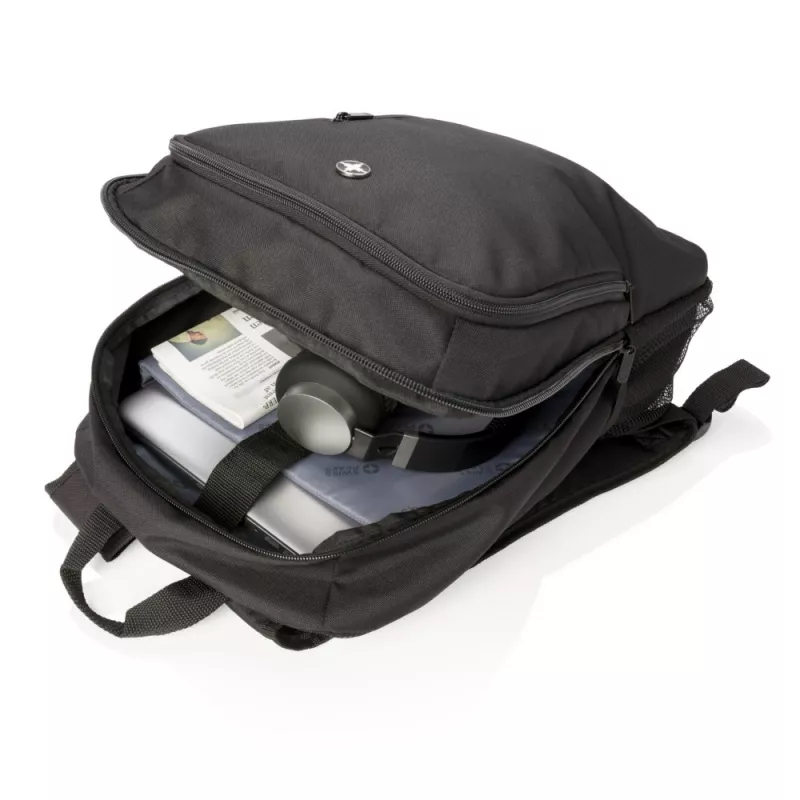 Biznesowy plecak na laptopa 17" Swiss Peak - czarny (P762.220)