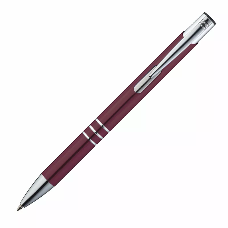 Długopis metalowy anodyzowany - bordowy (1333902)