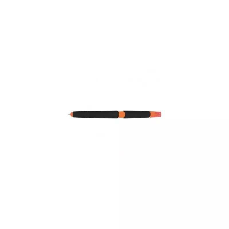Długopis plastikowy do ekranów dotykowych z zakreślaczem - pomarańczowy (1096510)