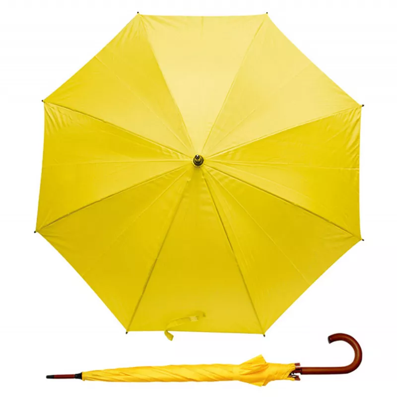 Parasol reklamowy automatyczny STICK ⌀104 cm - żółty (37001-12)