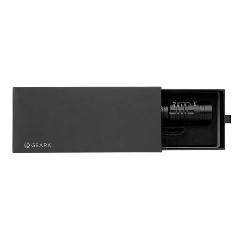 Latarka Gear X, ładowana przez USB - czarny (P513.851)