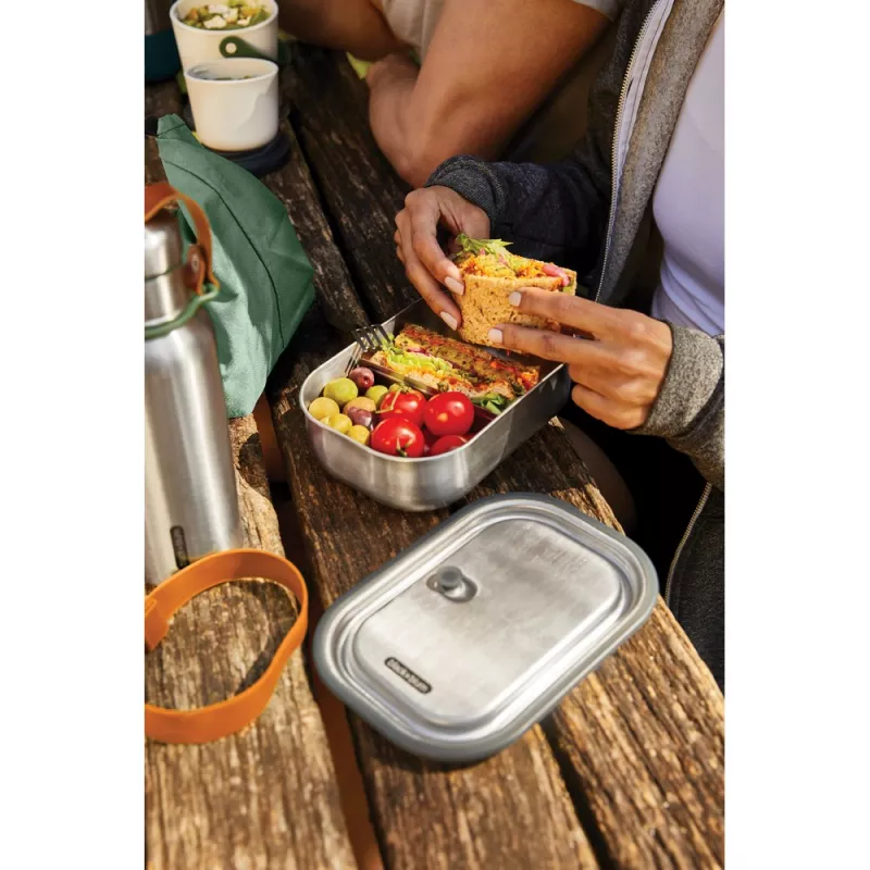 Duże pudełko śniadaniowe ze stali nierdzewnej Black+Blum - pomarańczowy (P439.0008)