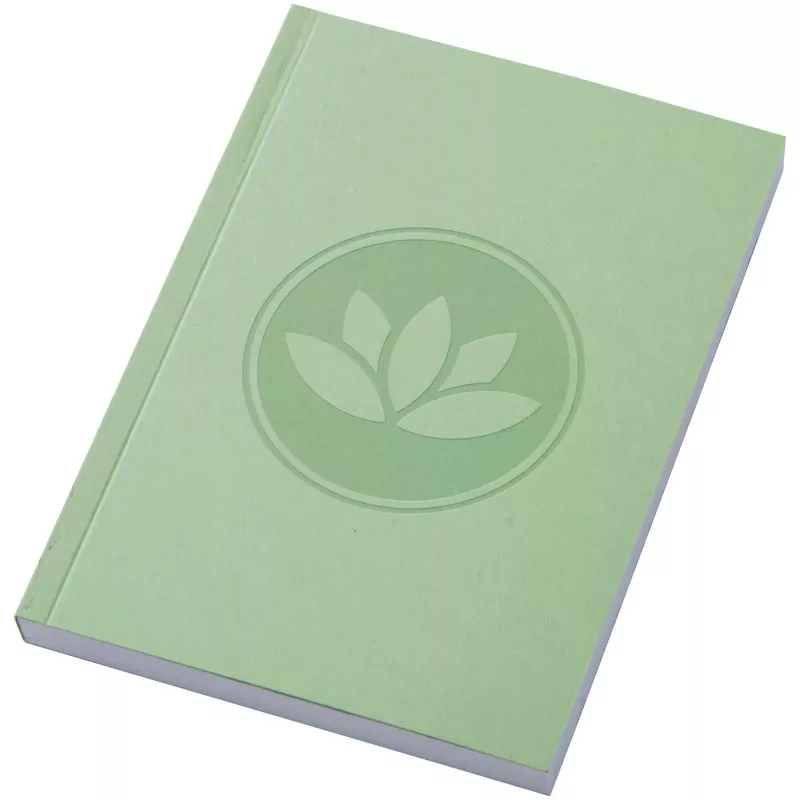 Notatnik A6 Novella Austen z miękkiej okładki z materiału z recyklingu, 100 kartek - Zielony (21026261)
