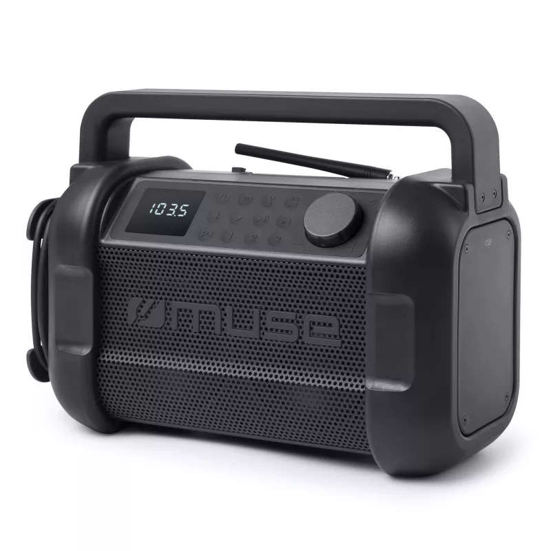M-928 | Muse radio robocze z bluetooth 20W z radiem FM - czarny (LT55007-N0002)