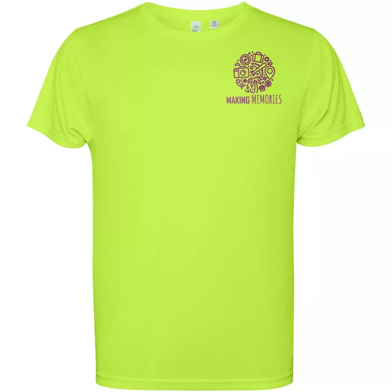 Estoril short sleeve kids t-shirt - Fluor Green (K0430-FLGREEN)