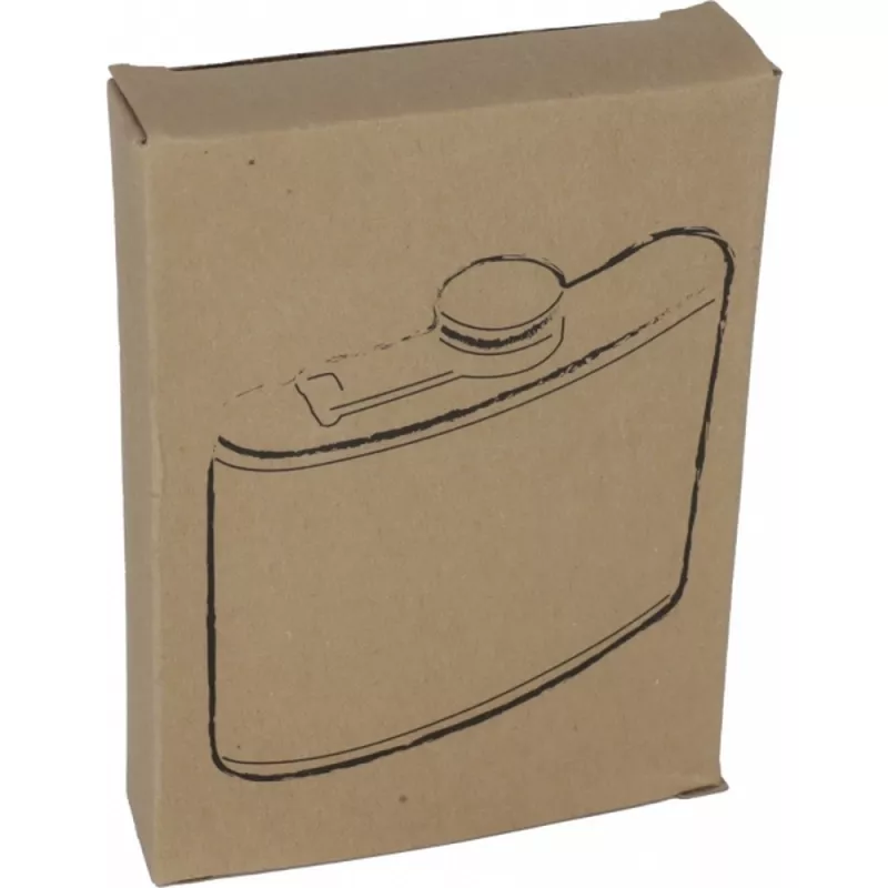 Piersiówka stalowa 170 ml HOOGSTRATEN - brązowy (243901)