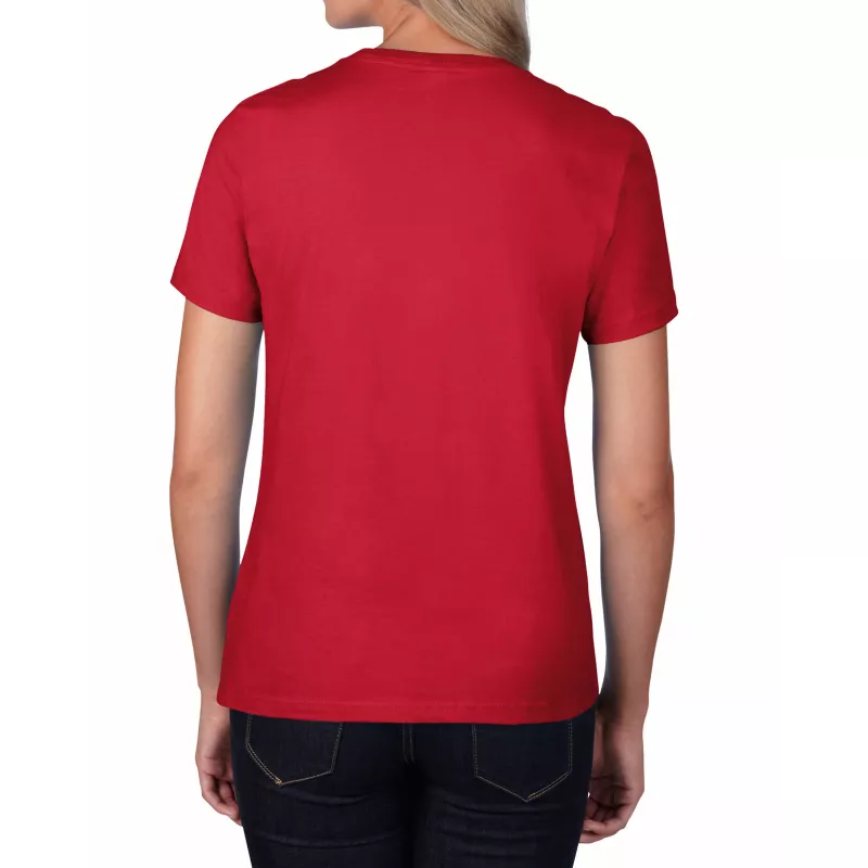 Koszulka bawełniana 185g/m² Gildan Premium Cotton® - DAMSKA - Red (4100L-RED)