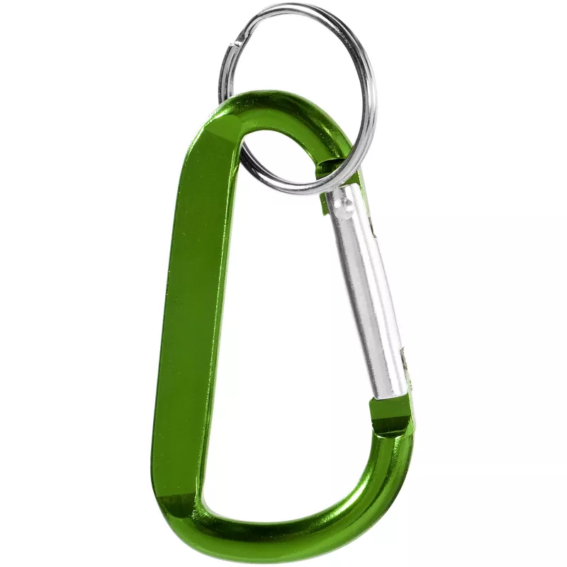 Timor brelok do kluczy z karabińczykiem wykonany z aluminium z recyklingu - Zielony (10457261)