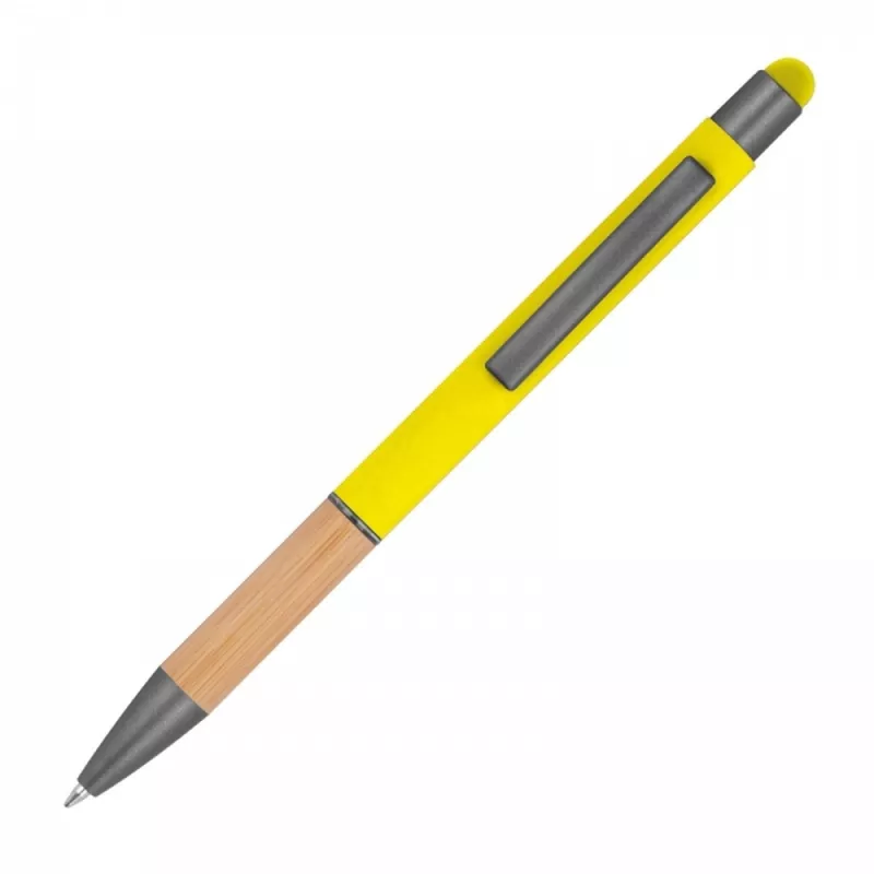 Długopis metalowy touch pen soft touch BRYGIDA - żółty (1358108)