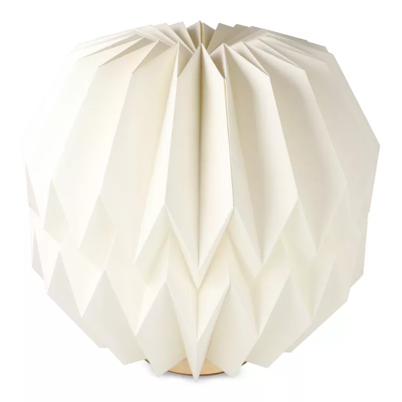 Coollux składana papierowa lampa LED Luna 25cm inspirowana origami - naturalny-t (LT40727-N0094)