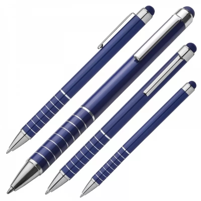 Długopis metalowy touch pen LUEBO - niebieski (041804)