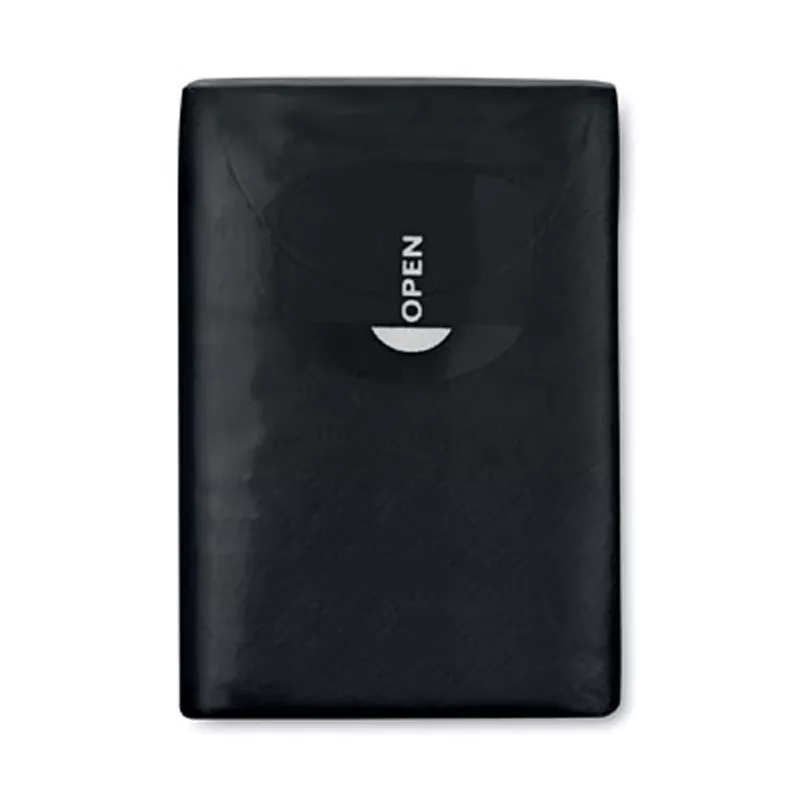 Chusteczki higieniczne mini 10 szt. FSC SNEEZIE - Czarny (MO8649-03)