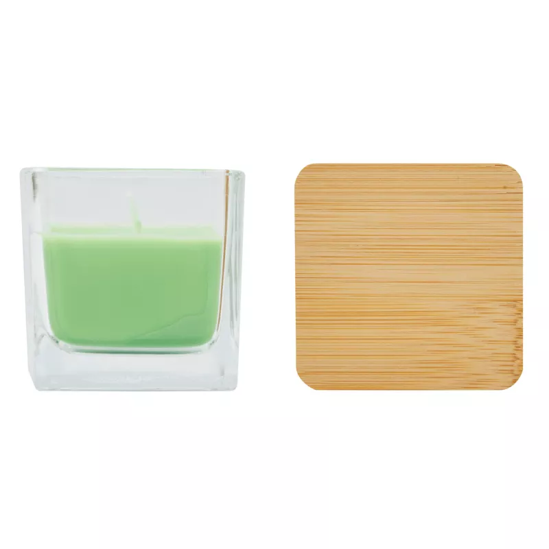 Świeczka zapachowa GLOW - zielony / jabłko (56-0901904)