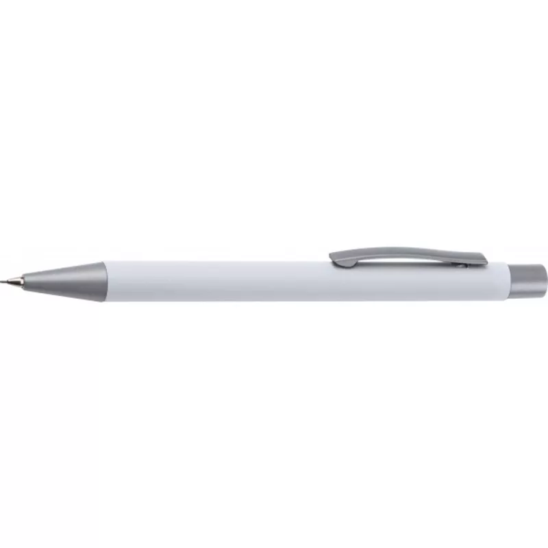 Ołówek automatyczny soft touch ANCONA - biały (386906)