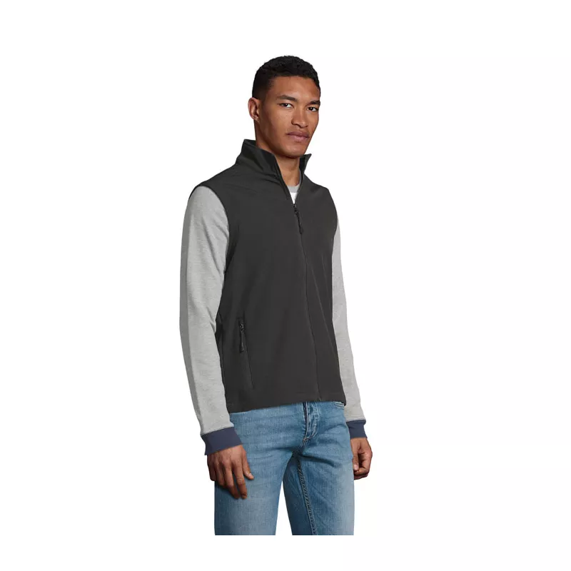 Kamizelka softshell męska Sol's RACE BW MEN - Czarny (S02887-BK)