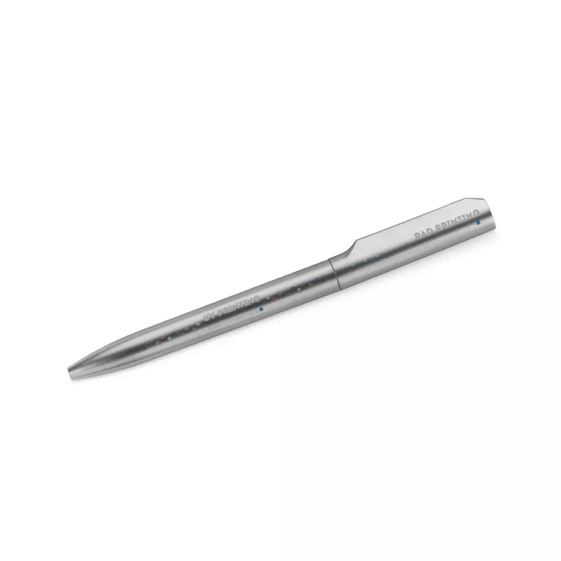 Długopis o satynowym wykończeniu ZUNO - srebrny (19830-00)