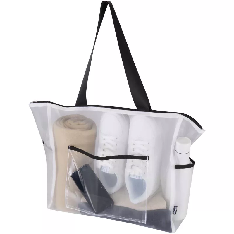 Mesh torba na zakupy 23 l z recyklingu z certyfikatem GRS - Biały (13013801)