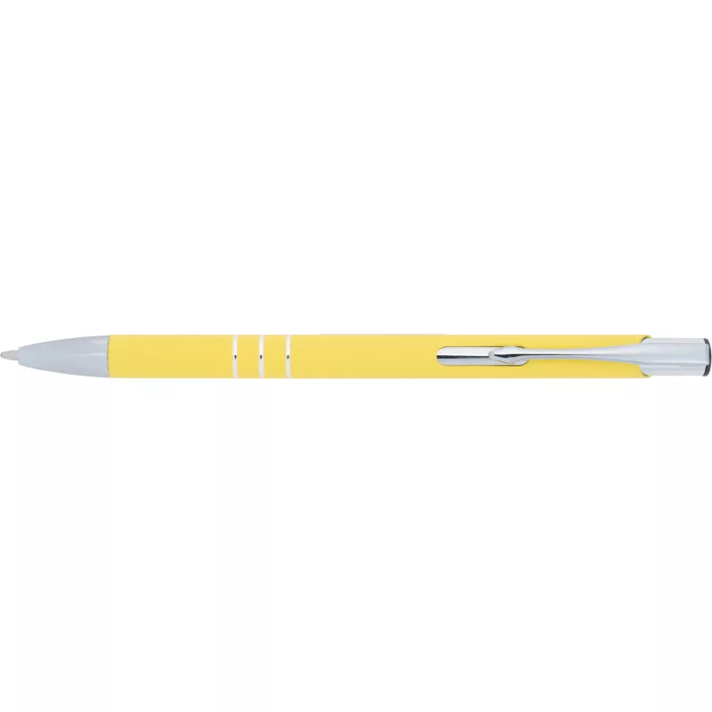 Długopis metalowy soft touch NEW JERSEY - żółty (055508)