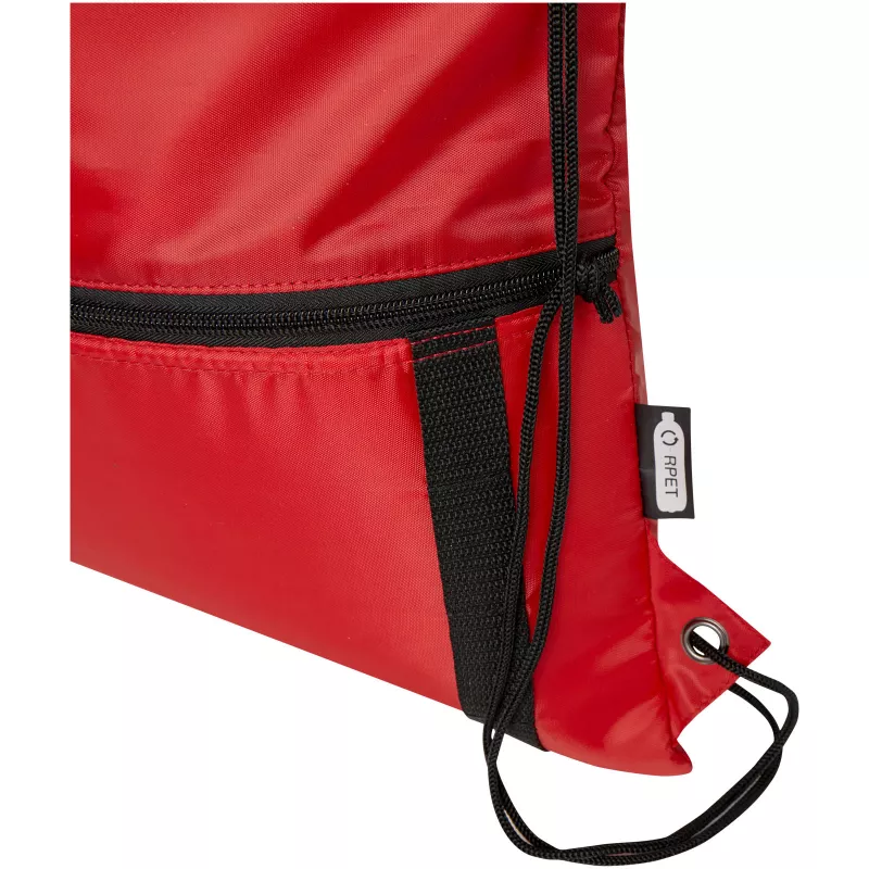 Adventure termoizolowana torba ściągana sznurkiem o pojemności 9 l z materiału z recyklingu z certyfikatem GRS - Czerwony (12064721)