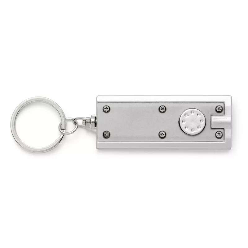 Brelok do kluczy, lampka 1 LED - srebrny (V2122/A-32)