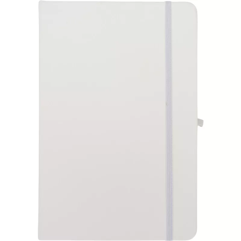 Notatnik A5 w linie z materiałów z recyklingu LORENA - biały (2875906)