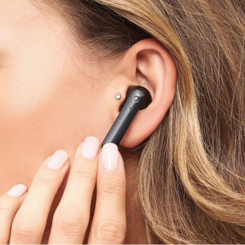 Bezprzewodowe słuchawki douszne - czarny (58-8106037)