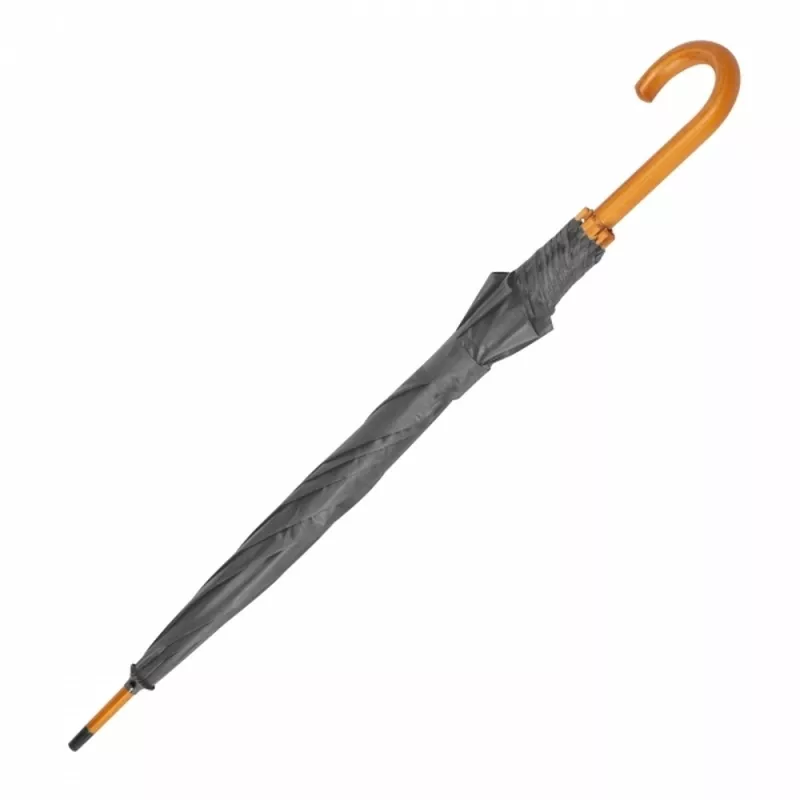 Parasol automatyczny drewniany Ø105 cm NANCY - szary (513107)