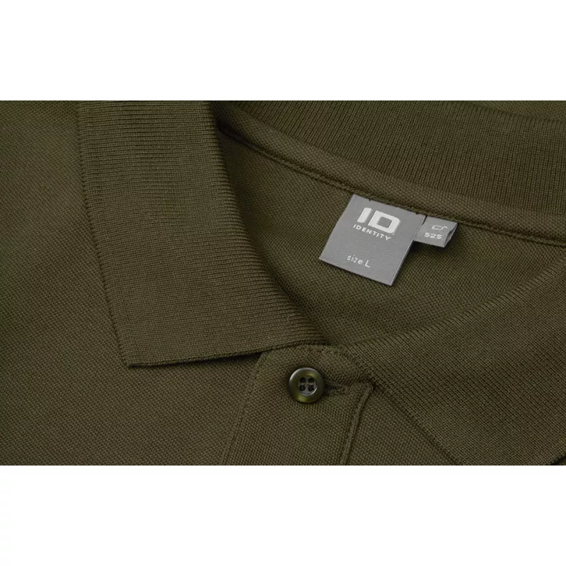 Koszulka bawełniana 210 g/m² ID Polo/stretch 0525 - Olive (0525-OLIVE)