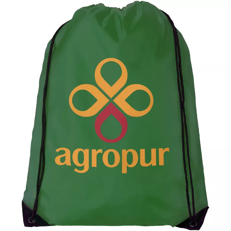 Plecak na sznurkach poliestrowy Oriole Premium, 33 x 44 cm - Zielony (11938503)