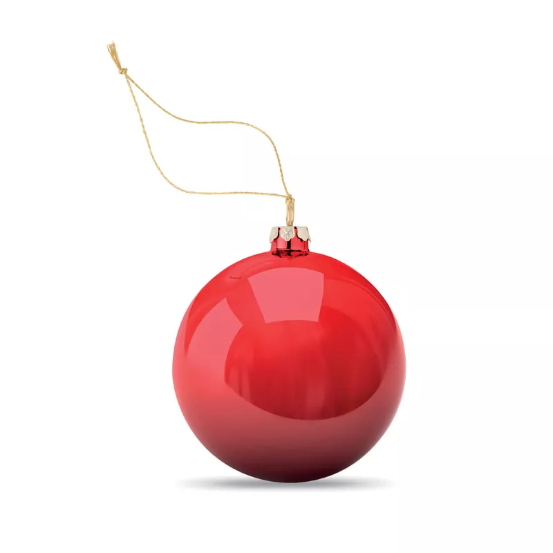 Bombka z płytką do sublimacji 6 cm HAPPY BALL - Czerwony (CX1466-05)