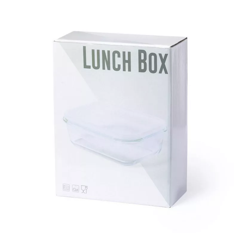 Szklane pudełko śniadaniowe 1 L - neutralny (V8893-00)