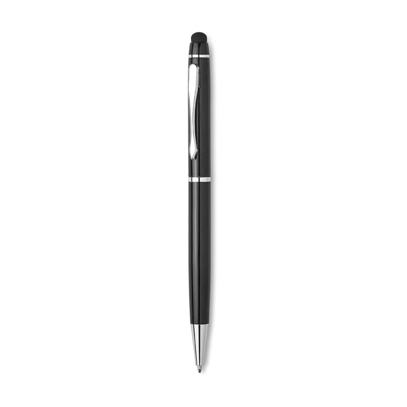 Długopis aluminiowy z rysikiem EDUAR - Czarny (MO8476-03)